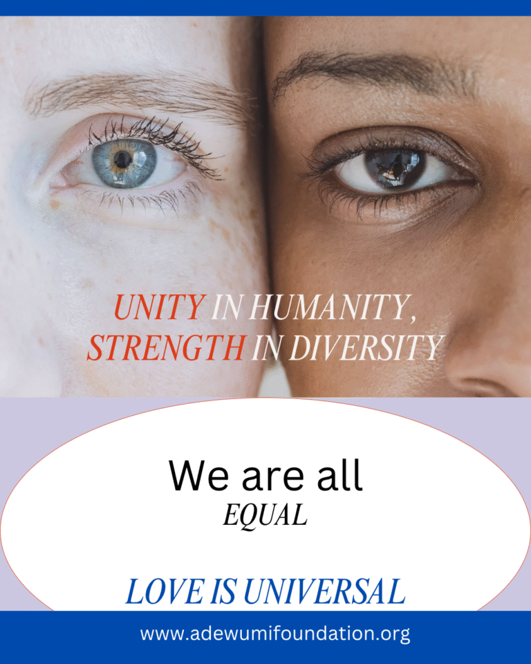 Unity in Humanity, Strength in Diversity